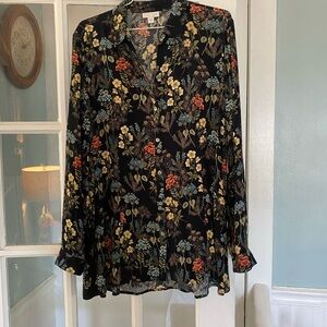 Women’s Elegant Floral Print Blouse